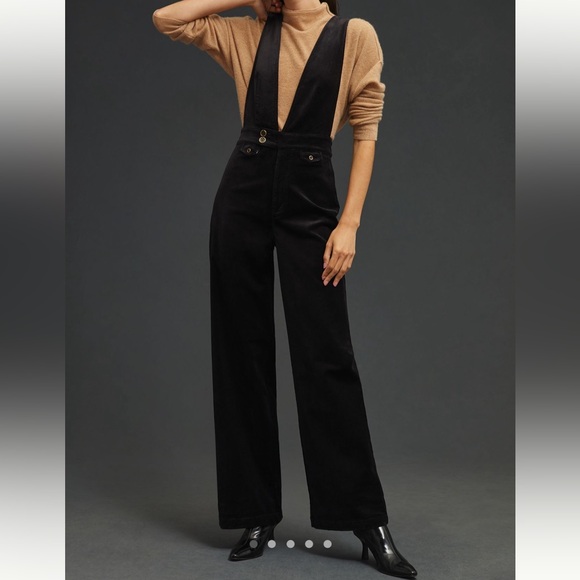 Pilcro Pants - Anthropologie Pilcro Deep V Cord Jumpsuit